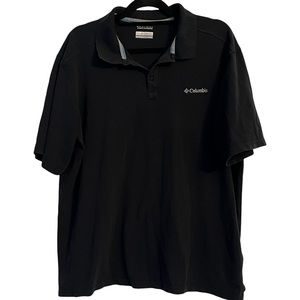 Columbia Omni-Wick Extra Large Black Collard Polo